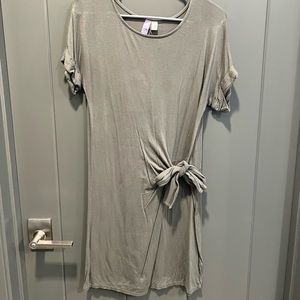 Olive side tie dress (Second photo shows true color!!)